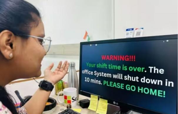 indore it company tells employees to go home after shift hours computer shutdown