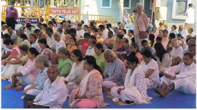 mother-145th-birthday-in-puducherry-opening-the-room-for-darshan-of-devotees-a-large-number-of-devotees-meditate-together