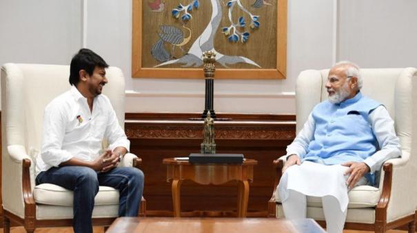 Udayanidhi meeting with Prime Minister Narendra Modi