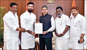 the-threat-to-the-people-of-bihar-is-agony-chirag-paswan-demand-after-met-the-workers-in-chennai