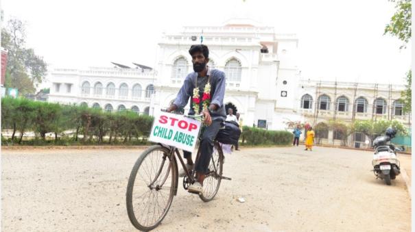 Kerala Youth Cycle Ride across the country: Awareness to prevent child abuse