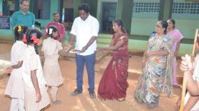 self-defense-training-in-government-schools-dry-fruits-offered-students-by-panchayat-president