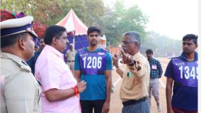 police-fitness-test-begins-in-puducherry-let-no-one-follow-a-shortcut-interviewed-by-minister-namachivayam