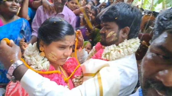 The son of the deceased father got married prior to his funeral.