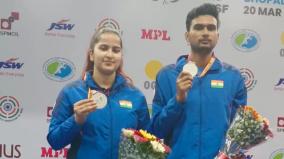 world-cup-shooting-competition-silver-medal-for-indian-pair