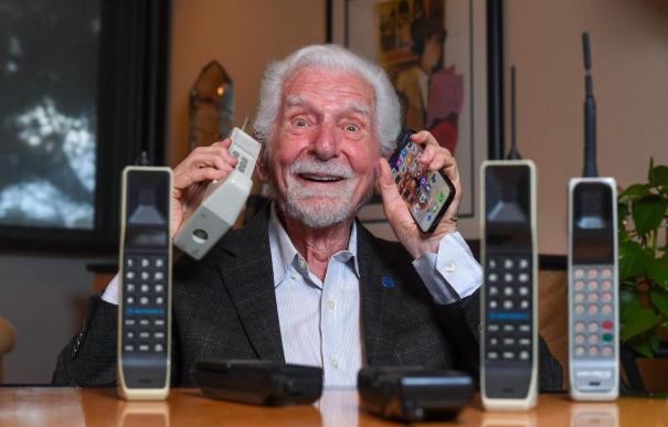 Celebrating 50 years cell phone invention users lost their minds Martin Cooper