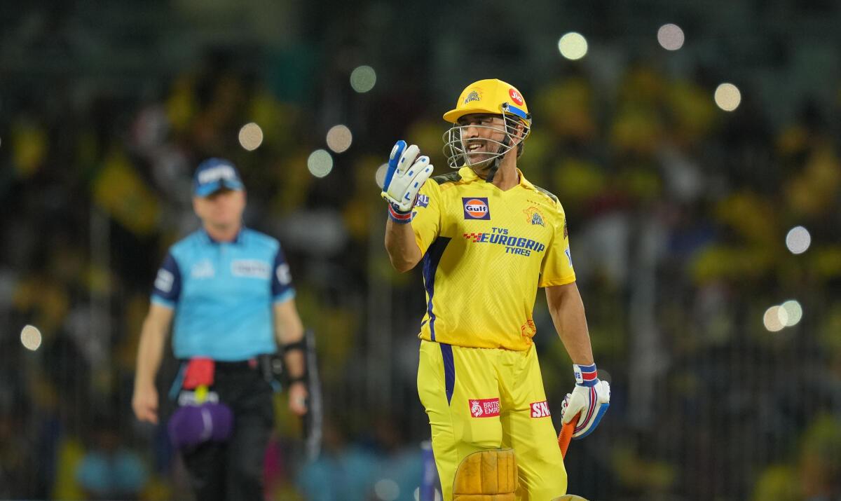 “For the first time in 15 seasons..” – Dhoni’s entry to sixes at Chepauk