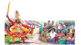 chithirai-special-draupadi-waiting-for-battle-on-the-eighteenth-day