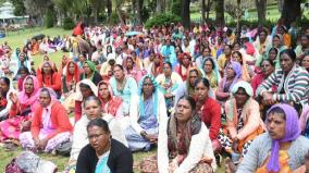 udhagai-botanical-gardens-the-workers-boycotted-work-again-due-to-the-brutality-of-the-authorities