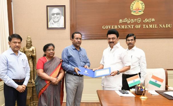 Tamil Nadu Ex-Servicemen Corporation gives Rs.43 lakhs for Namma School Foundation