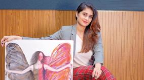 actress-shamli-s-painting-exhibition-in-dubai