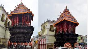 meenakshi-amman-temple-chitrait-festival-chariots-ready-for-chariot-race