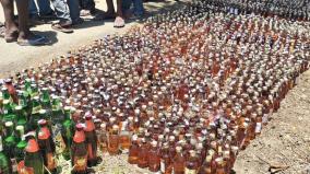 liquor-bottles-worth-rs-4-70-lakh-seized-on-various-cases-near-virudhunagar-destroyed