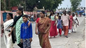 on-the-occasion-of-agni-nakshatra-festival-devotees-come-to-krivalam-around-palani-hill