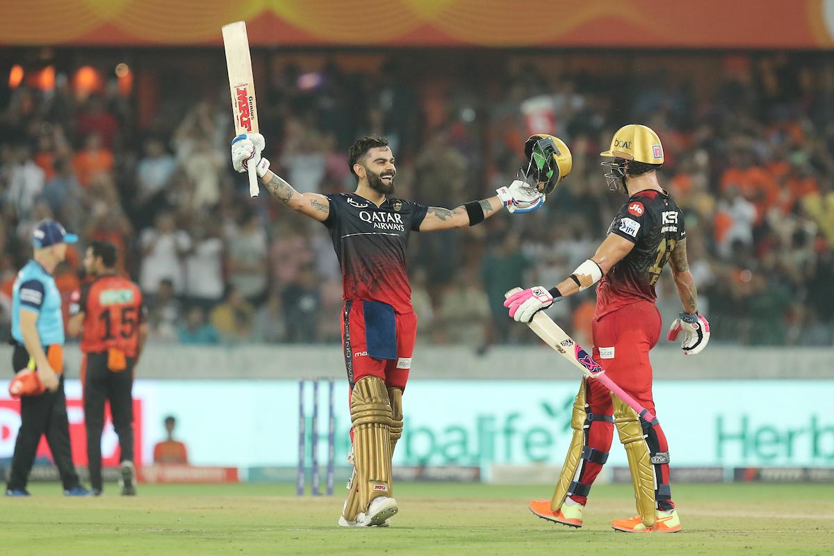IPL 2023 |  Two centuries in one match: Virat Kohli-du Plessis eases RCB to victory