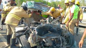 car-lorry-accident-3-death-report-near-karaikudi