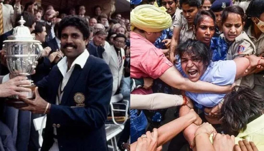 Wrestlers Protest |  Supported by Indian cricketers who won the World Cup in 1983 led by Kapil Dev
