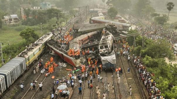 Odisha Train Accident restoration works at accident site 1000 manpower in work