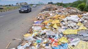 madurai-four-lane-highway-near-pandi-temple-turning-into-garbage-dump