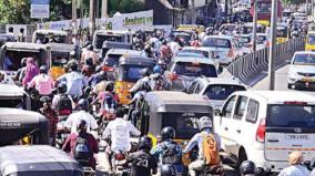 narrow-padi-tiruninnavur-road-endless-widening-work-motorists-stuck-in-traffic-jam-for-9-years