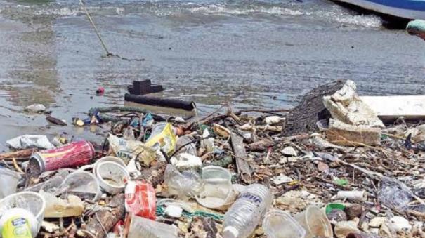 puducherry sea plastic wastes