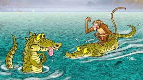 translation-monkey-and-crocodile