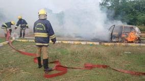 dharmapuri-a-car-catches-fire-during-driving-practice