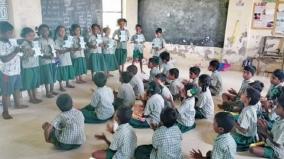 students-studying-on-anganwadi-kozhipallam-due-to-lack-of-school-building