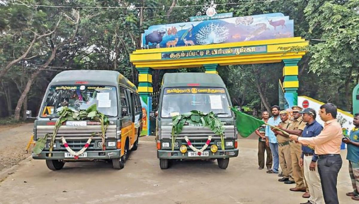 சேலம் கோரிமேட்டில் இருந்து குரும்பப்பட்டி உயிரியல் பூங்கா செல்ல வாகன வசதி தொடக்கம் | Vehicle Facility to Go to Kurumbapatti Zoo from Salem Gorimedu