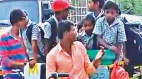 desperate-for-lack-of-income-hosur-sanitation-workers-travel-by-garbage-truck-for-child-literacy