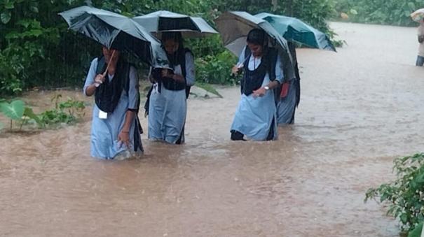 Heavy to very heavy rainfall is continuing over Saurashtra-Kutch region, Madhya Maharashtra & Goa:IMD