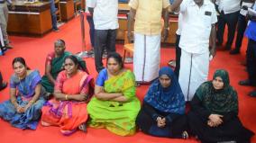 dmk-intra-party-fight-nellai-district-in-charge-threatened-to-kill-councilors-dharna