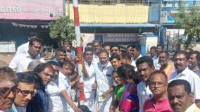 madurai-bjp-members-planted-muhurthakaal-for-annamalai-yatra