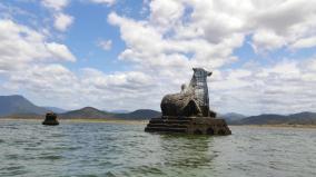 mettur-dam-water-level-drops-below-59-feet-nandi-idol-completely-exposed