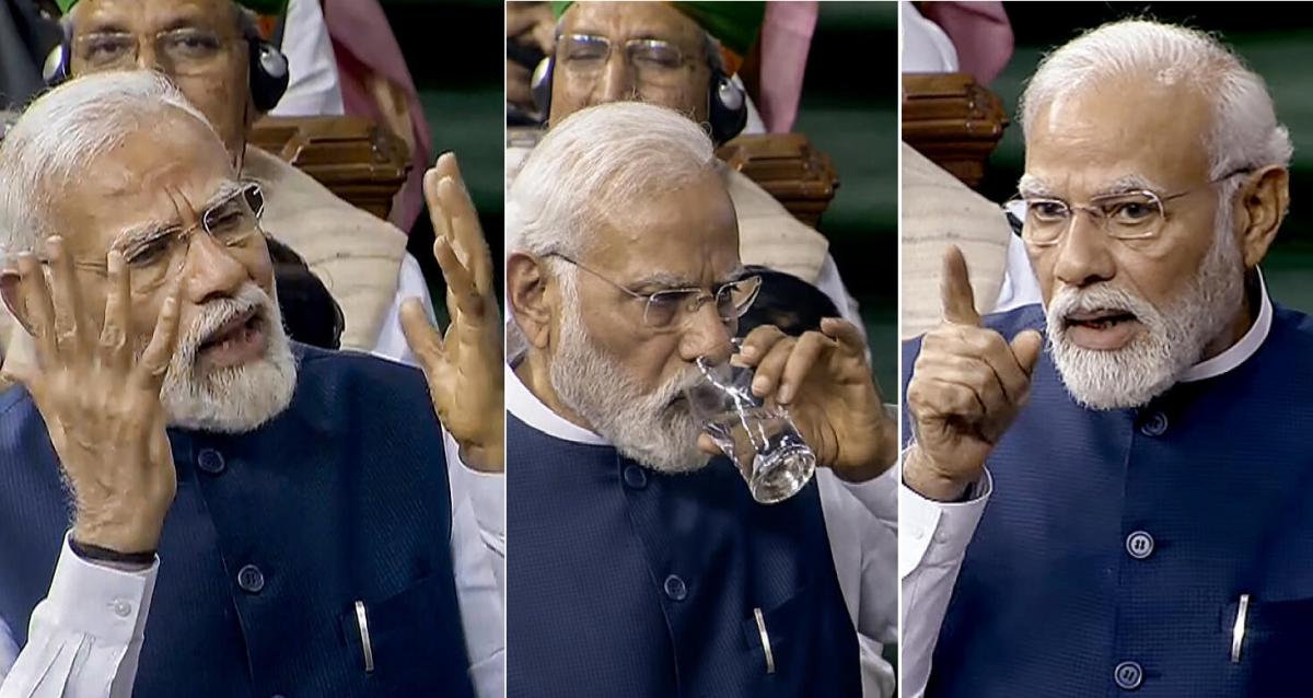 “Not the welfare of the poor;  Opposition parties are hungry for power” – Prime Minister Modi Chatal in Lok Sabha