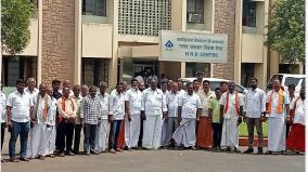 bjp-workers-petition-on-salem-steel-plant-employee