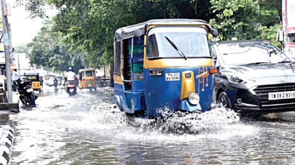 Heavy rain in Chennai