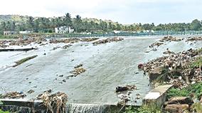 krishnagiri-dam-canal-water-polluted-by-plastic-waste