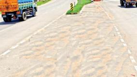 sand-carrying-trucks-turning-dangerous-on-national-highway-vellore