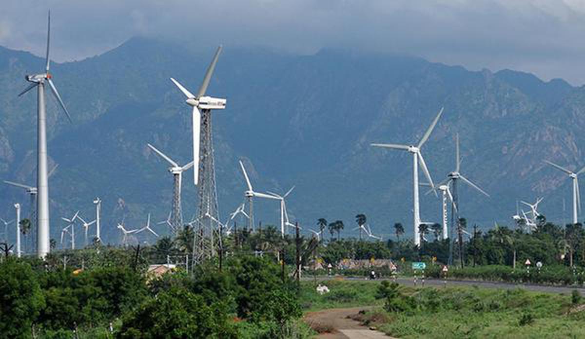 காற்றாலை மூலம் மிக அதிகபட்சமாக 5,414 மெகாவாட் மின்சாரம் உற்பத்தி செய்யப்பட்டுள்ளது | maximum of 5,414 MW of electricity has been generated by wind power