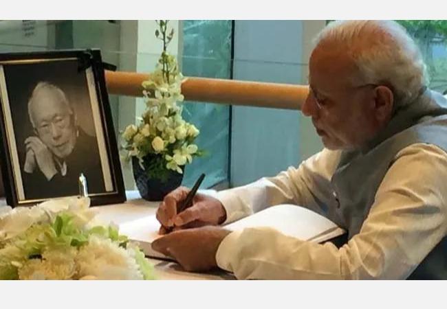 சிங்கப்பூர் முன்னாள் பிரதமர் லீ பிறந்த நாள் – பிரதமர் மோடி மரியாதை | Former Singapore Prime Minister Lee’s Birthday – Tribute to PM Modi