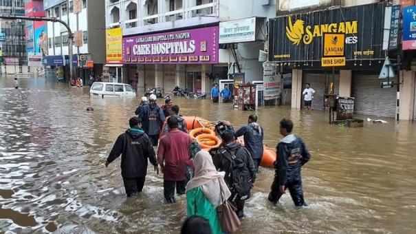 Nagpur flooded after overnight rain, central forces deployed for rescue ops