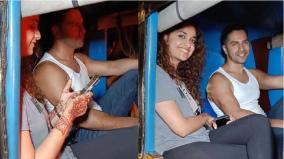 keerthy-suresh-rides-auto-in-mumbai-streets