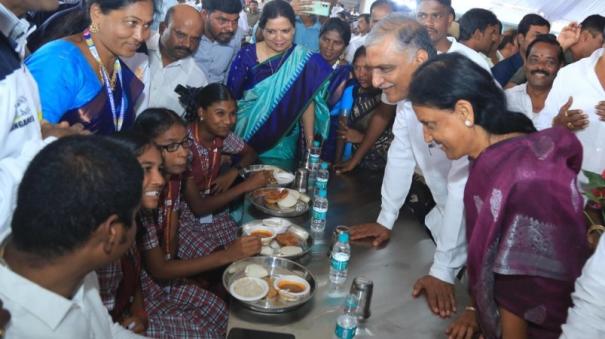 Breakfast Program for students in Telangana Schools