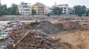 corporation-dumping-construction-waste-in-gopalapuram-ground