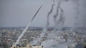 palestinian-terrorists-attack-by-throwing-rocket-bombs-war-tension-on-israeli-border