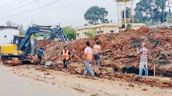 Construction Work on Wet Land again on Udhagai Railway Station Area - Nature Lovers Protest