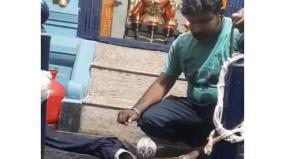 five-feet-black-cobra-entered-ayyappan-temple-at-thiruparankundram-rescued-safely-with-the-help-of-wildlife-enthusiast