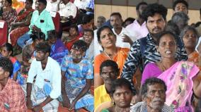 puducherry-tribals-seated-on-ground-at-tribes-respect-day-officers-pacified-questioners