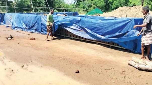 Impact of brick production due to rain